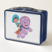 Miguel und Tango | Dino Ranch Metall Brotdose (Vorderseite)