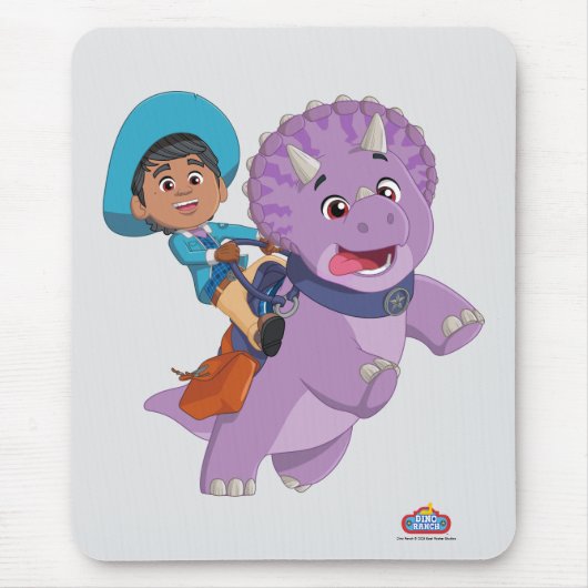 Miguel und Tango | Dino Ranch Mousepad (Vorne)