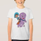 Miguel und Tango | Dino Ranch Tri-Blend Shirt (Vorderseite)