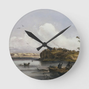 Mih-Tutta-Hankush, a Mandan Village, plate 16 from Runde Wanduhr