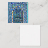 Mihrab - Gebet Niche Quadratische Visitenkarte (Vorne/Hinten)