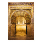 Mihrab in der Großen Moschee von Cordoba Fotodruck (Vorne)