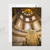 Mihrab in der Hagia Sophia Postkarte (Vorne/Hinten)