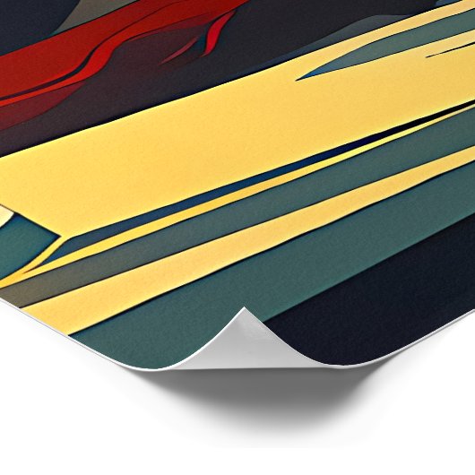 Miid Century Cocktail Party Couples - Captivated Poster (Ecke)