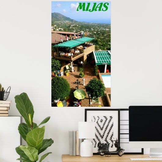 Mijas, Costa del Sol, Spanien Poster (Heimbüro)