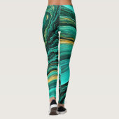 "Mijas" Ebenen von Saphir und Sonnenschein Leggings (Rückseite)