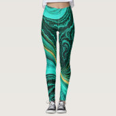 "Mijas" Ebenen von Saphir und Sonnenschein Leggings (Vorderseite)