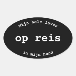 Mijn Leven in mijn Hand Koffer Sticker