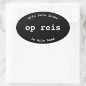 Mijn Leven in mijn Hand Koffer Sticker (Tasche)