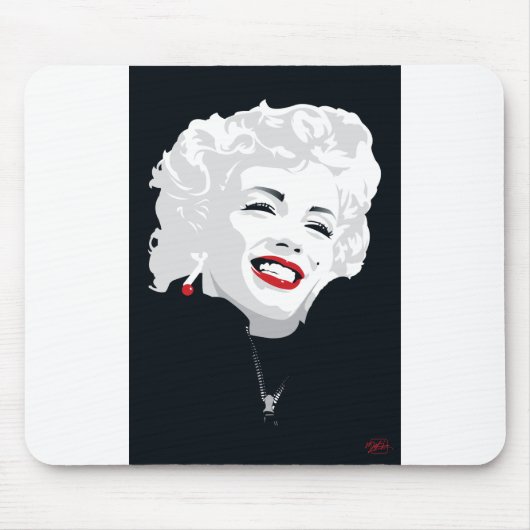 MIK05BW Miki Marilyn.tif Mousepad (Vorne)