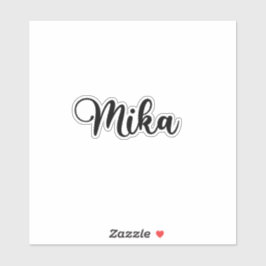 Mika Name - Handgeschriebene Kalligrafie Aufkleber
