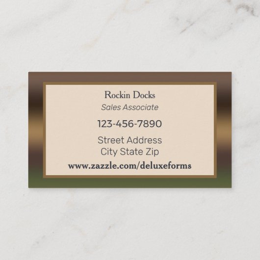 Mikado Coco Brown Visitenkarte (Rückseite)