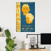 Mikado Gilbert Sullivan 1939 WPA Poster (Heimbüro)