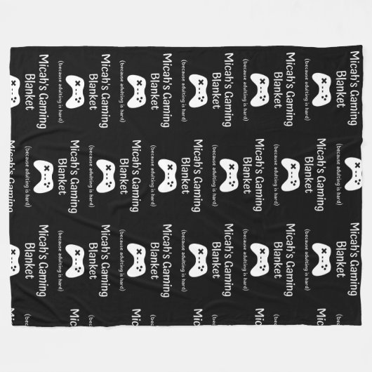 Mikahs Spielfehler Fleecedecke (Vorderseite (Horizontal))