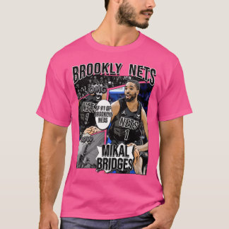 Mikal Bridges Basketball Art Nets 1 T-Shirt