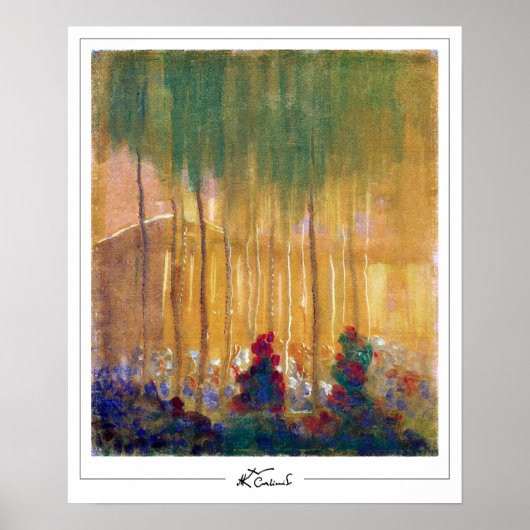 Mikalojus Konstantinas Ciurlionis Zedign Art Post. Poster (Vorne)