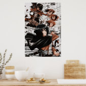 Mikasa Ackerman Attack auf Titan Poster (Küche)