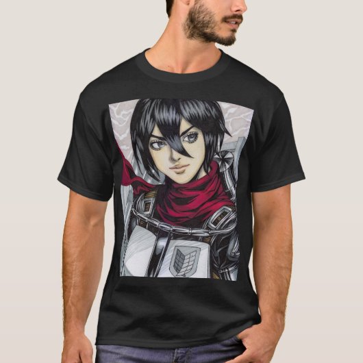 Mikasa Ackerman T-Shirt (Vorderseite)