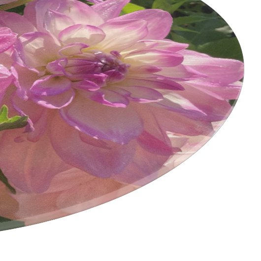 Mikayla Miranda Dahlia, wunderschöne Lila Blume Schneidebrett (Ecke)