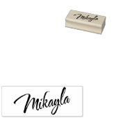 Mikayla name cursive dekorative Skript-Schriftart Gummistempel (Stempel)