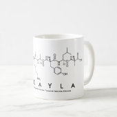 Mikayla Peptid-Namen-Tasse Kaffeetasse (VorderseiteRechts)