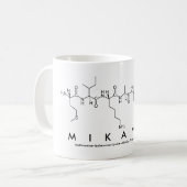 Mikayla Peptid-Namen-Tasse Kaffeetasse (Vorderseite Links)