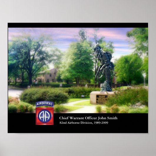 Mike aus Eisen mit 82. Im Flugzeug Emblem (nach Ma Poster (Vorne)