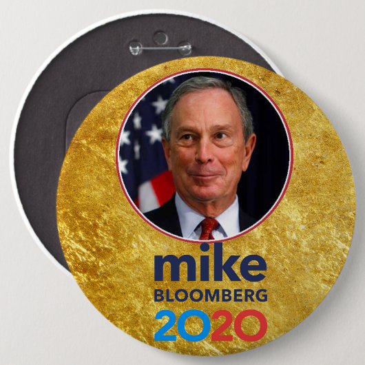 Mike BLOOMBERG Button (Vorne & Hinten)