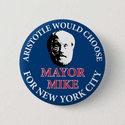 Mike Bloomberg für Bürgermeister Button (Vorderseite)