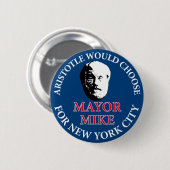 Mike Bloomberg für Bürgermeister Button (Vorne & Hinten)