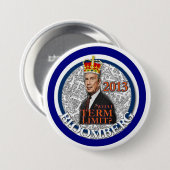 Mike Bloomberg für NYC Bürgermeister 2013 Button (Vorne & Hinten)