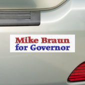 Mike Braun für Gouverneur Autoaufkleber (Auf Auto)