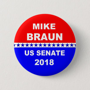 Mike Braun US Senat Indiana Button