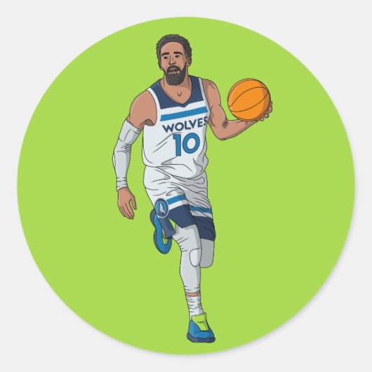 Mike Conley - Minnesota Basketball Runder Aufkleber (Vorderseite)