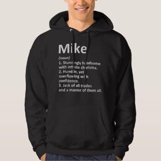 MIKE Definition Personalisiert Name Funny Birthday Hoodie