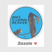 Mike des Kletterbiers Aufkleber (Blatt)