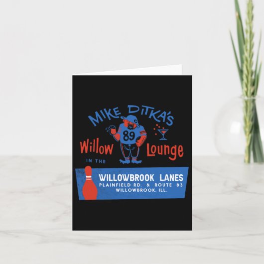 Mike Ditka's Willow Lounge Karte (Vorderseite)