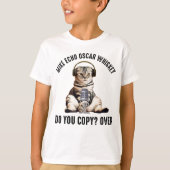 Mike Echo Oscar Whiskey Ham Radio Cat T-Shirt (Vorderseite)