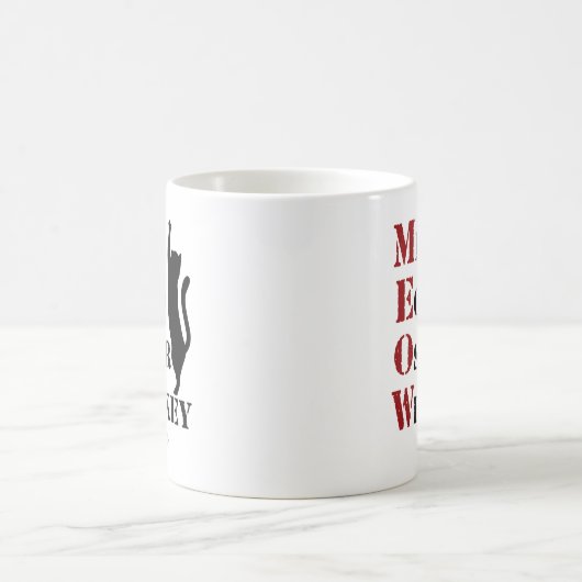 Mike Echo Oscar Whiskey MEOW Cat Kaffeetasse (Mittel)