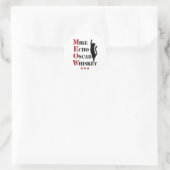 Mike Echo Oscar Whiskey MEOW Cat Runder Aufkleber (Tasche)