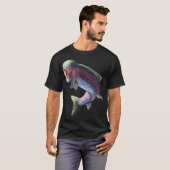 Mike Fish oder Mann Forelle Verfluchte Regenbogen- T-Shirt (Vorne ganz)