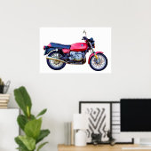 Mike Garrett Motorrad Poster (Heimbüro)