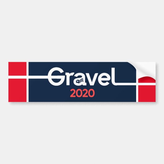 Mike Gravel 2020 Autoaufkleber (Vorne)