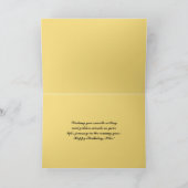 Mike Happy Birthday Sailboats bei Sunset Karte (Innenseite)