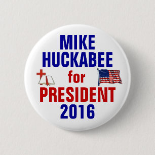 Mike Huckabee 2016 Button