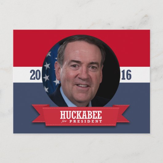 MIKE HUCKABEE 2016 POSTKARTE (Vorderseite)