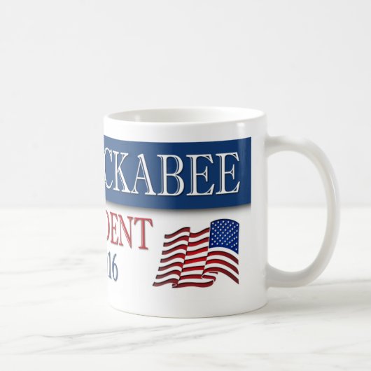 Mike Huckabee amerikanische Flagge 2016 Kaffeetasse (Rechts)