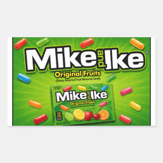 Mike & Ike Candy-Aufkleber Rechteckiger Aufkleber