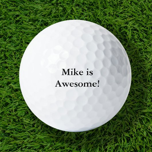 Mike ist ein Phantastischer Golfplatz Golfball