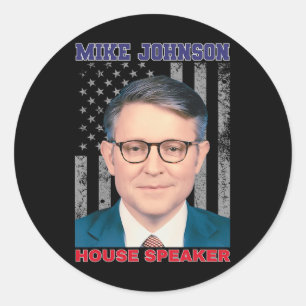 Mike Johnson neuer Sprecher des Repräsentantenhaus Runder Aufkleber